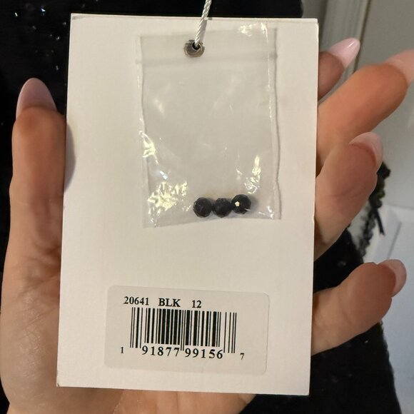 Beaded Strap Bustier Sequin Mini Dress - NWT - Size 12 - Picture 3 of 7